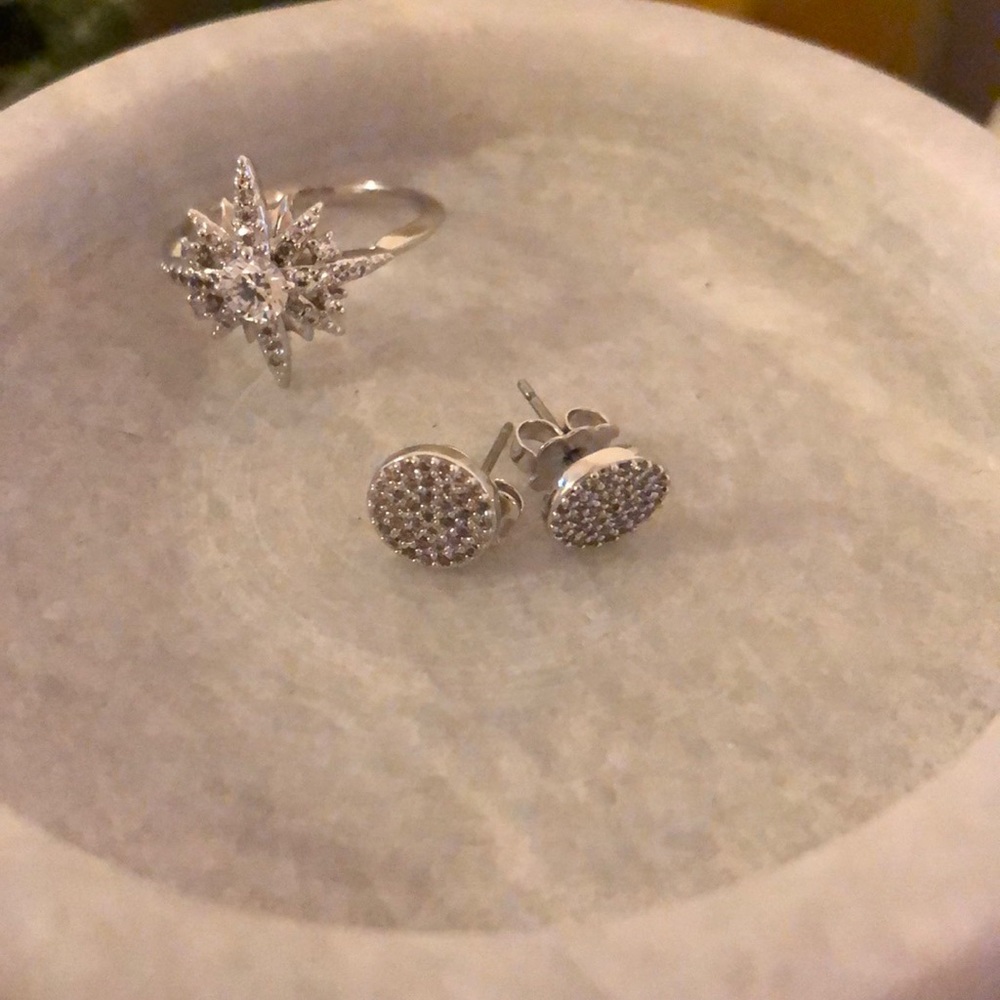 Silver Stud Earrings
